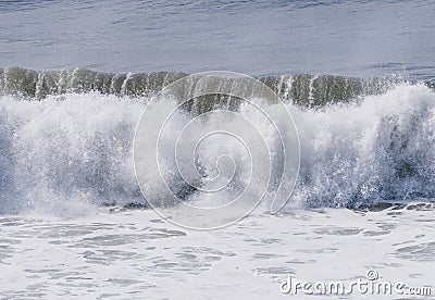 Amazing shot of big waves crashing on the sea - perfect for background Editorial Stock Photo