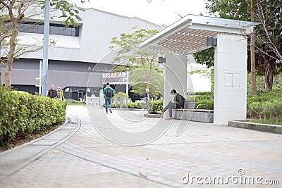 10 Feb 2020 a Winding Path through at tko park hk Editorial Stock Photo