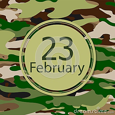 23 February Defender of the Fatherland Day Vector Illustration