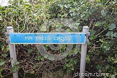 Eastbourne road sign, East Sussex England UK Stock Photo