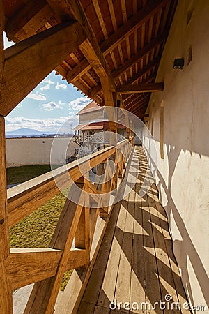 28 February 2021: Images from the Feldioara Fortress, Feldioara commune, BraÈ™ov county, was built in the 13th century, the Editorial Stock Photo