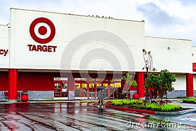 February 14, 2019 Mountain View / CA / USA - Entrance to one of the Target stores located in south San Francisco bay area Editorial Stock Photo