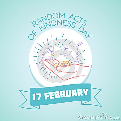 17 February Random Acts of Kindness Day Stock Photo