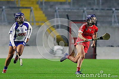 Orla Cronin at the Camogie Leagues Division 1 - Cork 1-18 vs Waterford 0-12 Editorial Stock Photo