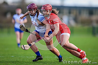 2024 Camogie Very National League: Waterford vs Cork Editorial Stock Photo