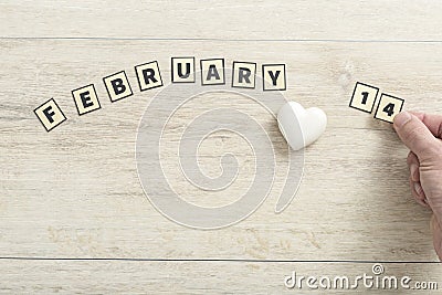 14 February Valentine concept Stock Photo