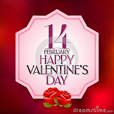 14 February Valentine`s Day Celebration Turkish - 14 Subat Sevgililer Gununuz Kutlu Olsun wishes, billboard, social media card d Vector Illustration