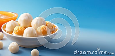 Yuan-Xiao Che, Chinese Lantern Festival, traditional Chinese dish yuanxiao, banner, place for text Stock Photo