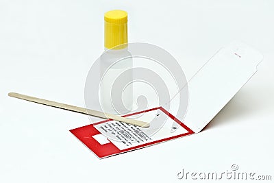 Fecal Sample Test Stock Photo