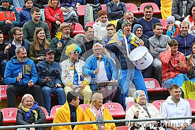 FedCup tennis match Ukraine vs Argentina Editorial Stock Photo