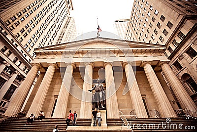 Federal Hall in New York City Editorial Stock Photo