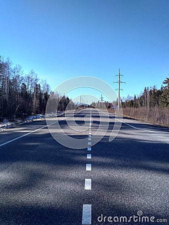 M55 Baikal highway on the border of Buryatia and the Irkutsk region Stock Photo