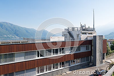 Federal Office of Meteorology and MeteoSwiss climatology, Locarno Monti headquarters, Switzerland Editorial Stock Photo