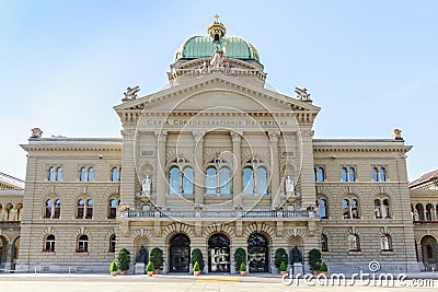 Federal Palace of Switzerland, Bern, capital city of Switzerland Editorial Stock Photo