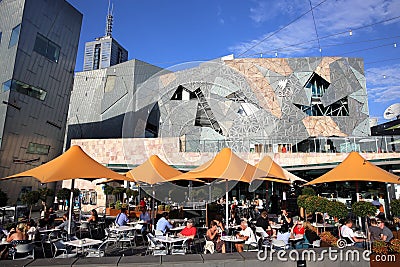 Federation Square Editorial Stock Photo