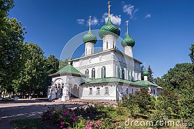 Fedorovsky Cathedral in Yaroslavl, Golden Ring Russia. Stock Photo