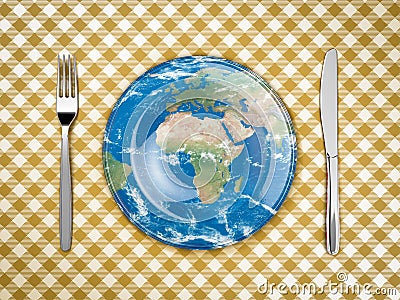 Feed the world Stock Photo