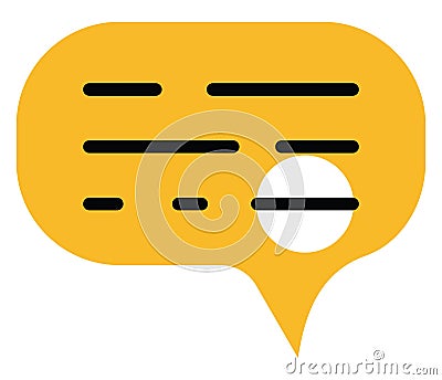 Feedback comments, icon Vector Illustration