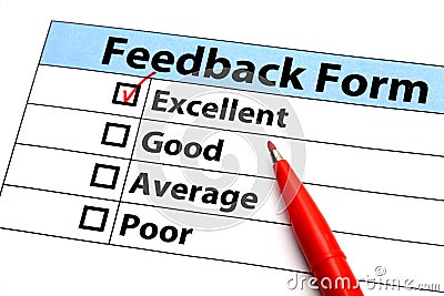 Feedback form Stock Photo