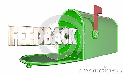 Feedback Message Input Comments Mailbox Word Stock Photo