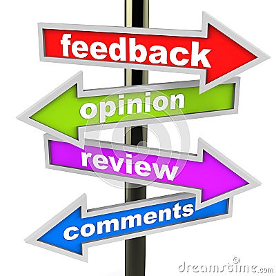 Feedback and opinion Stock Photo