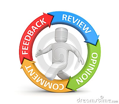 Feedback, reviews, opinion, comments Stock Photo