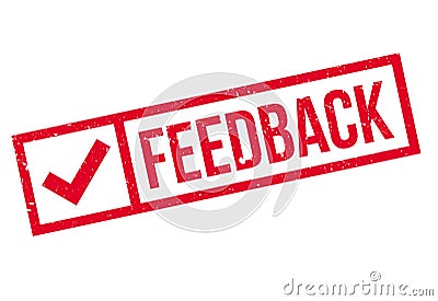 Feedback stamp rubber grunge Stock Photo