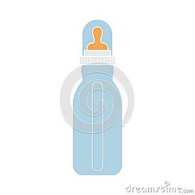 Feeding Bottle or Baby bottle for infants and young children vector Vector Illustration