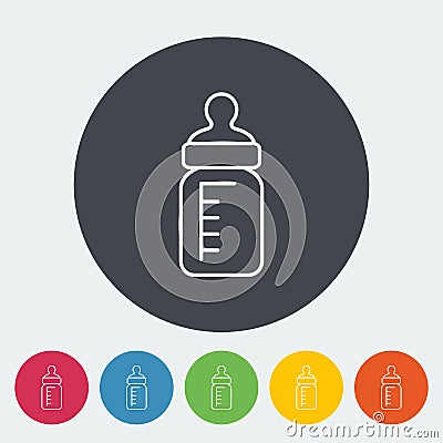 Feeding bottle Vector Illustration