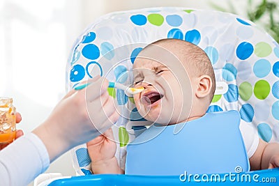 Feeding problems Stock Photo