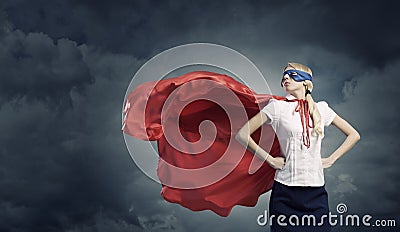 Feel yourself a hero! Stock Photo