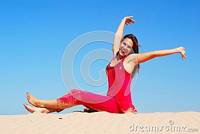 Feeling great - feeling happy Stock Photo