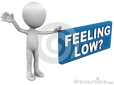 Feeling low Stock Photo