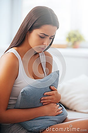 Feeling sad and depressed. Stock Photo