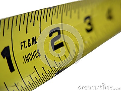 Feet and Inches Stock Photo