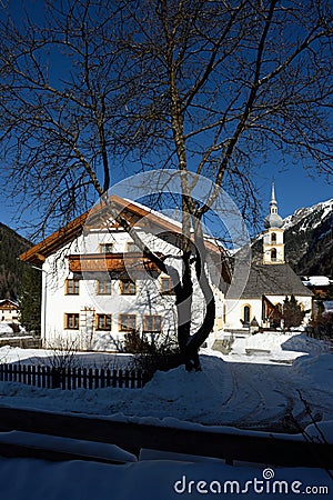 Feichten im Kaunertal, Otztaler Alpen, Tirol, Austria Stock Photo