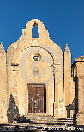 Facade of the Christian church of Calvary Editorial Stock Photo
