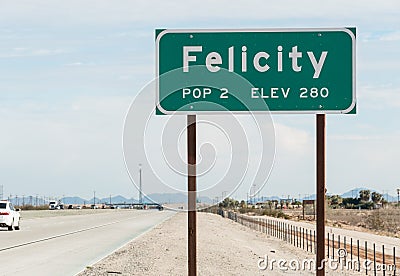 Felicity, California, population 2 Stock Photo