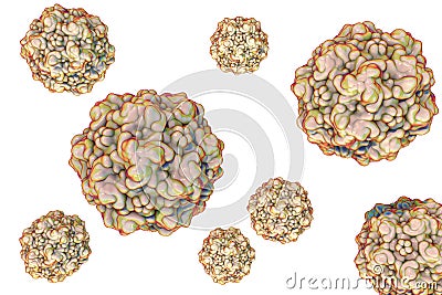 Feline panleukopenia virus Cartoon Illustration