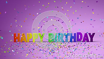 Feliz cumpleaños, animación divertida 3d HD lleno Feliz cumpleaños, animación divertida 3d HD lleno
