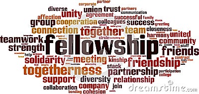 Fellowship word cloud Vector Illustration