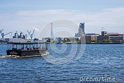 Fells Point/ Canton Waterfront in Baltimore, Maryland Editorial Stock Photo