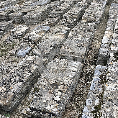 Femains Roman Hypocaust UK Stock Photo