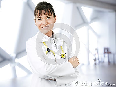 Femal doctor portrait Stock Photo