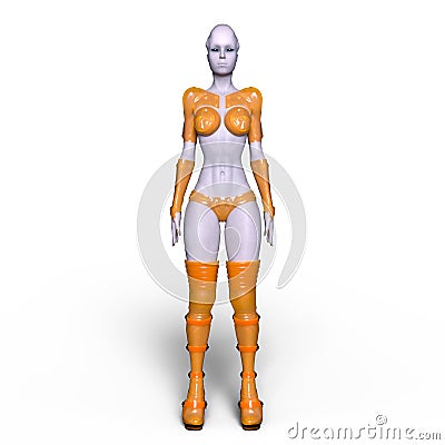 Female alien Stock Photo