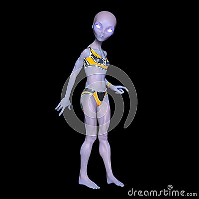 Female alien Stock Photo