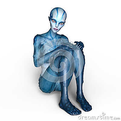 Female alien Stock Photo