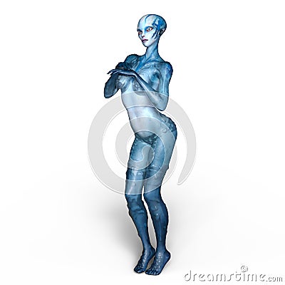 Female alien Stock Photo