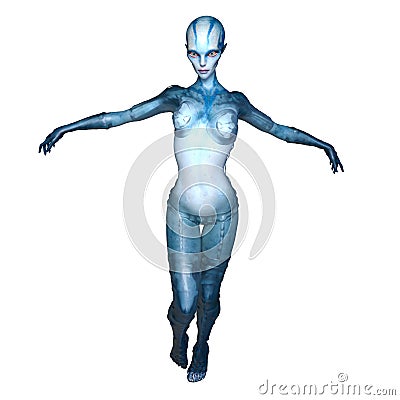 Female alien Stock Photo