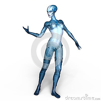 Female alien Stock Photo